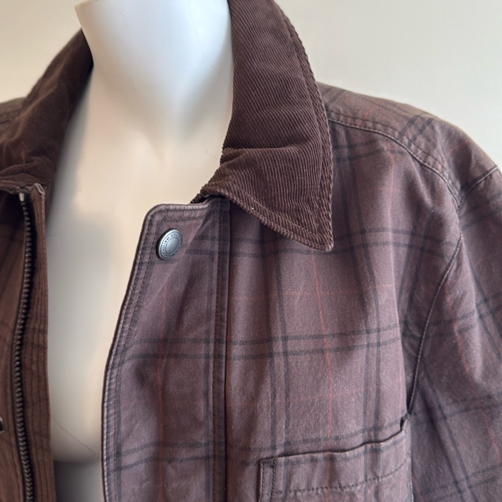 Coach Tatersall Plaid Utility Field Jacket Small - Picture 2 of 11